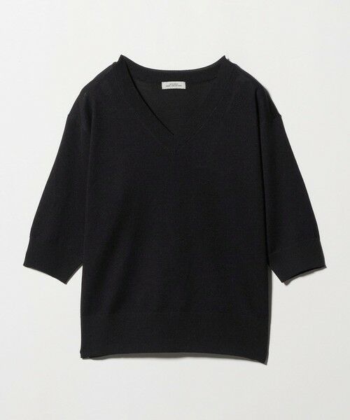 green label relaxing / グリーンレーベル リラクシング ニット・セーター | ブライトフォルム Vネック ニット プルオーバー | 詳細5