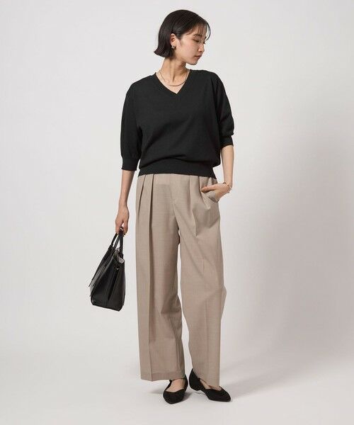 green label relaxing / グリーンレーベル リラクシング ニット・セーター | ブライトフォルム Vネック ニット プルオーバー | 詳細2