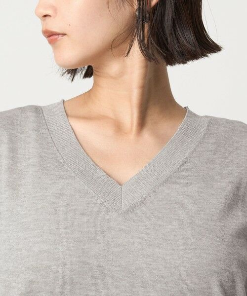 green label relaxing / グリーンレーベル リラクシング ニット・セーター | ブライトフォルム Vネック ニット プルオーバー | 詳細14