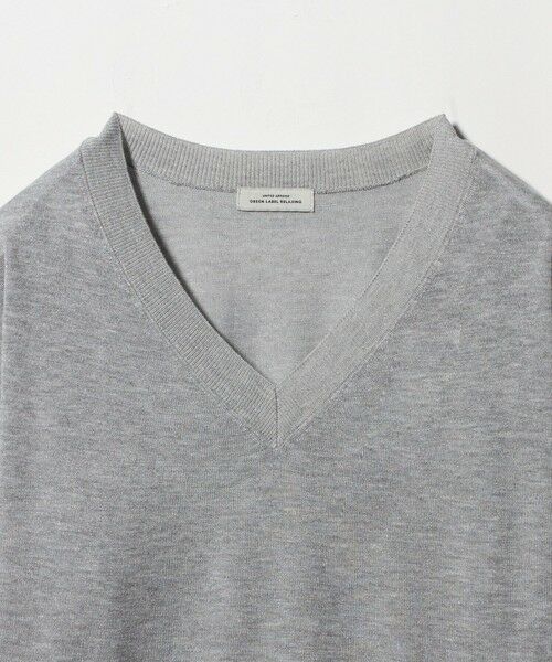 green label relaxing / グリーンレーベル リラクシング ニット・セーター | ブライトフォルム Vネック ニット プルオーバー | 詳細20