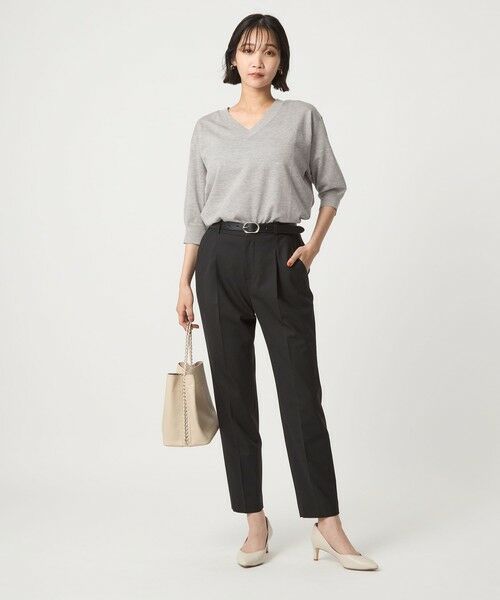 green label relaxing / グリーンレーベル リラクシング ニット・セーター | ブライトフォルム Vネック ニット プルオーバー | 詳細10