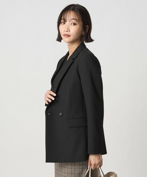 green label relaxing / グリーンレーベル リラクシング テーラードジャケット | ダブルクロス ダブル ジャケット ウォッシャブル ストレッチ | 詳細1