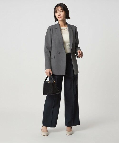 green label relaxing / グリーンレーベル リラクシング テーラードジャケット | ダブルクロス ダブル ジャケット ウォッシャブル ストレッチ | 詳細14