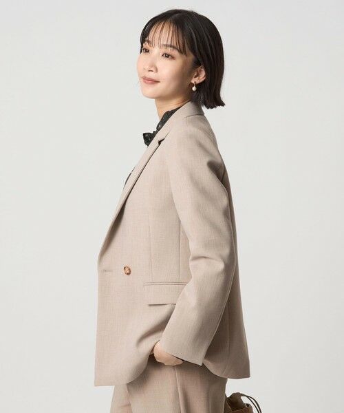 green label relaxing / グリーンレーベル リラクシング テーラードジャケット | ダブルクロス ダブル ジャケット ウォッシャブル ストレッチ | 詳細16