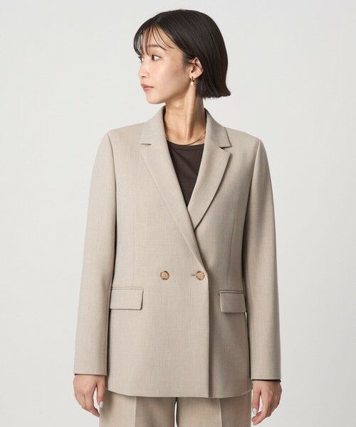 green label relaxing / グリーンレーベル リラクシング テーラードジャケット | ダブルクロス ダブル ジャケット ウォッシャブル ストレッチ | 詳細19