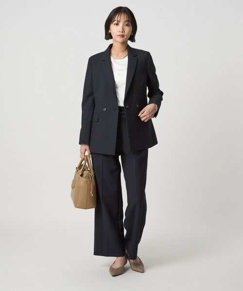 green label relaxing / グリーンレーベル リラクシング テーラードジャケット | ダブルクロス ダブル ジャケット ウォッシャブル ストレッチ | 詳細28