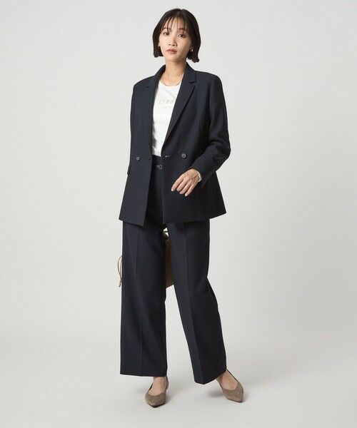 green label relaxing / グリーンレーベル リラクシング テーラードジャケット | ダブルクロス ダブル ジャケット ウォッシャブル ストレッチ | 詳細29