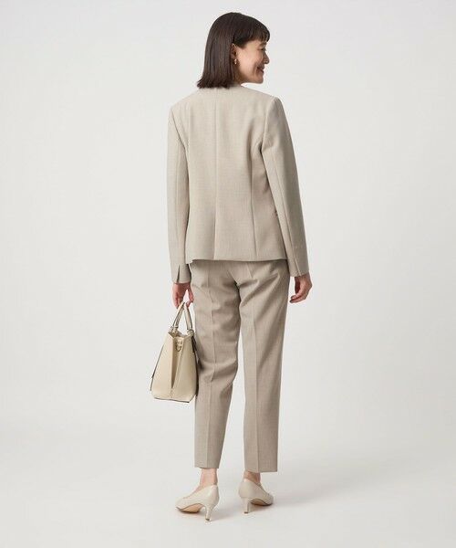 green label relaxing / グリーンレーベル リラクシング ノーカラージャケット | ダブルクロス ノーラペル ジャケット ウォッシャブル ストレッチ | 詳細27