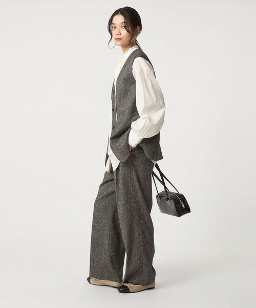 green label relaxing / グリーンレーベル リラクシング ベスト | メランジツイル ジレ -ウォッシャブル- | 詳細10