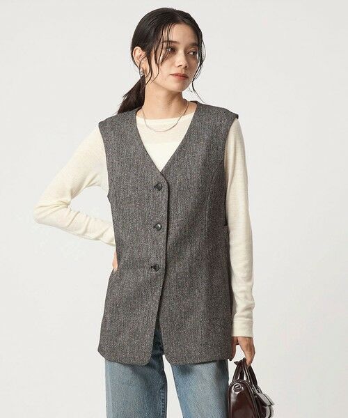 green label relaxing / グリーンレーベル リラクシング ベスト | メランジツイル ジレ -ウォッシャブル- | 詳細12