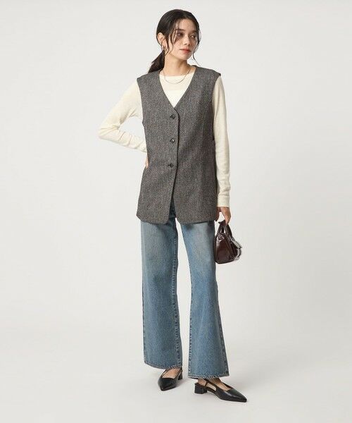 green label relaxing / グリーンレーベル リラクシング ベスト | メランジツイル ジレ -ウォッシャブル- | 詳細13