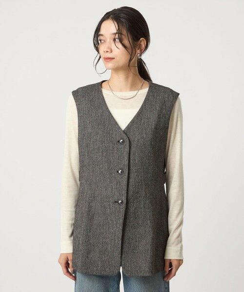 green label relaxing / グリーンレーベル リラクシング ベスト | メランジツイル ジレ -ウォッシャブル- | 詳細14