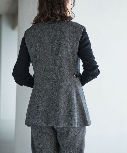 green label relaxing / グリーンレーベル リラクシング ベスト | メランジツイル ジレ -ウォッシャブル- | 詳細4