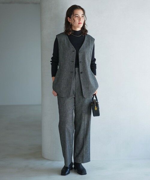 green label relaxing / グリーンレーベル リラクシング ベスト | メランジツイル ジレ -ウォッシャブル- | 詳細7