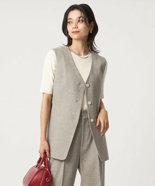 green label relaxing / グリーンレーベル リラクシング ベスト | メランジツイル ジレ -ウォッシャブル- | 詳細26