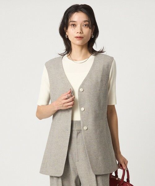 green label relaxing / グリーンレーベル リラクシング ベスト | メランジツイル ジレ -ウォッシャブル- | 詳細27