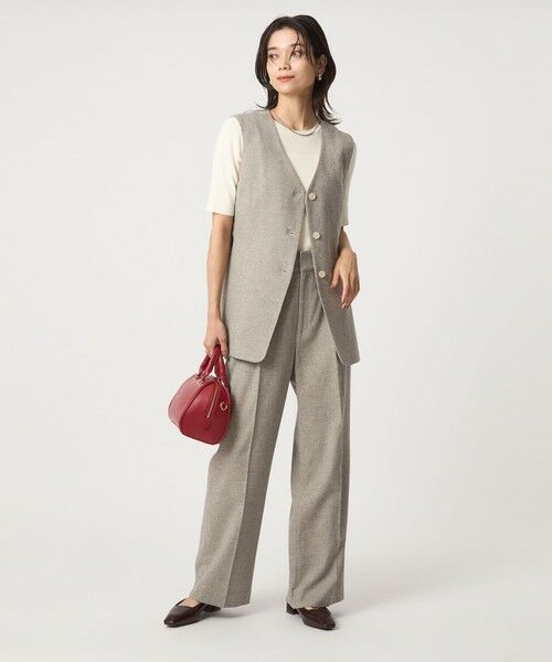 green label relaxing / グリーンレーベル リラクシング ベスト | メランジツイル ジレ -ウォッシャブル- | 詳細30