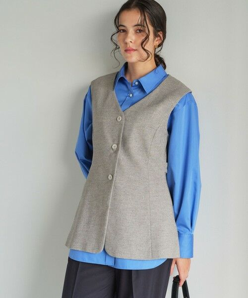 green label relaxing / グリーンレーベル リラクシング ベスト | メランジツイル ジレ -ウォッシャブル- | 詳細23