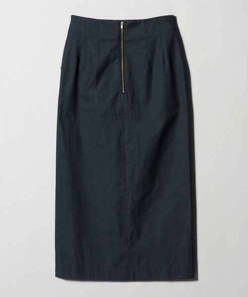 green label relaxing / グリーンレーベル リラクシング ロング・マキシ丈スカート | ［size SHORTあり］キチントボトムス Iライン スリム タイト スカート シャンブレー | 詳細9