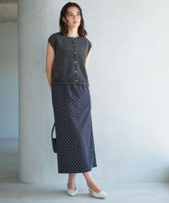 green label relaxing / グリーンレーベル リラクシング ロング・マキシ丈スカート | ドットジャカード タイト スカート