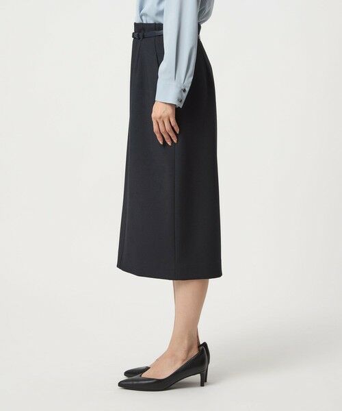 green label relaxing / グリーンレーベル リラクシング ミニ・ひざ丈スカート | ダブルクロス タイト スカート ウォッシャブル ストレッチ | 詳細23