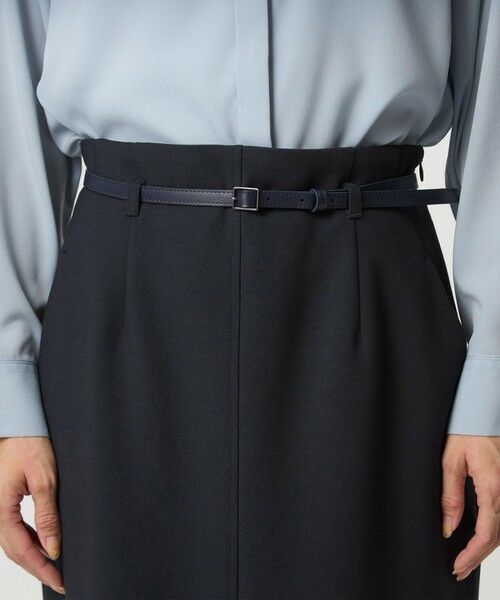 green label relaxing / グリーンレーベル リラクシング ミニ・ひざ丈スカート | ダブルクロス タイト スカート ウォッシャブル ストレッチ | 詳細25