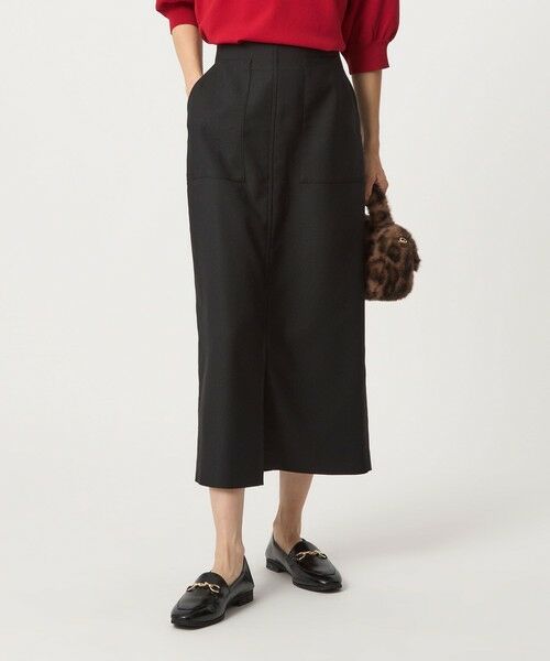 green label relaxing / グリーンレーベル リラクシング ロング・マキシ丈スカート | ［size SHORTあり］キチントボトムス Iライン スリム タイト スカート | 詳細1