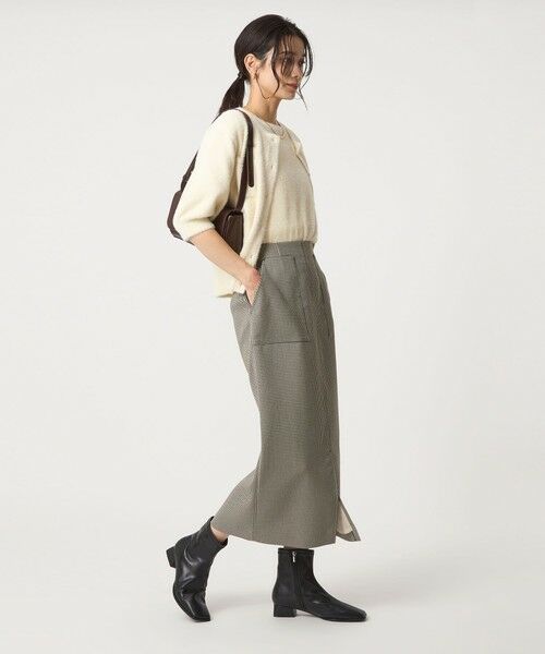 green label relaxing / グリーンレーベル リラクシング ロング・マキシ丈スカート | ［size SHORTあり］キチントボトムス Iライン スリム タイト スカート | 詳細6