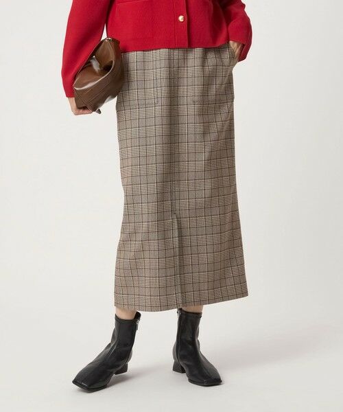 green label relaxing / グリーンレーベル リラクシング ロング・マキシ丈スカート | ［size SHORTあり］キチントボトムス Iライン スリム タイト スカート | 詳細18