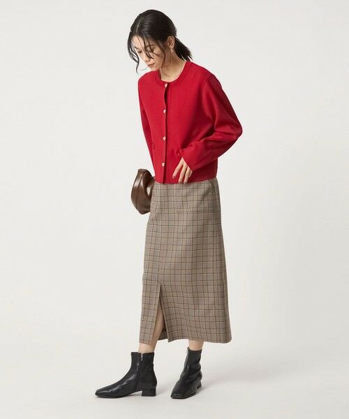 green label relaxing / グリーンレーベル リラクシング ロング・マキシ丈スカート | ［size SHORTあり］キチントボトムス Iライン スリム タイト スカート | 詳細20