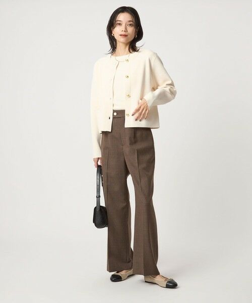 green label relaxing / グリーンレーベル リラクシング カーディガン・ボレロ | フォルム ゴールドカラーボタン ニット カーディガン ウォッシャブル | 詳細8