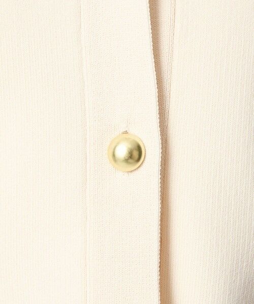 green label relaxing / グリーンレーベル リラクシング カーディガン・ボレロ | フォルム ゴールドカラーボタン ニット カーディガン ウォッシャブル | 詳細9