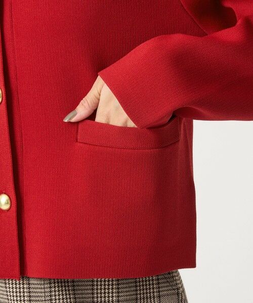 green label relaxing / グリーンレーベル リラクシング カーディガン・ボレロ | フォルム ゴールドカラーボタン ニット カーディガン ウォッシャブル | 詳細17