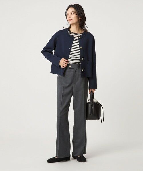 green label relaxing / グリーンレーベル リラクシング カーディガン・ボレロ | フォルム ゴールドカラーボタン ニット カーディガン ウォッシャブル | 詳細24