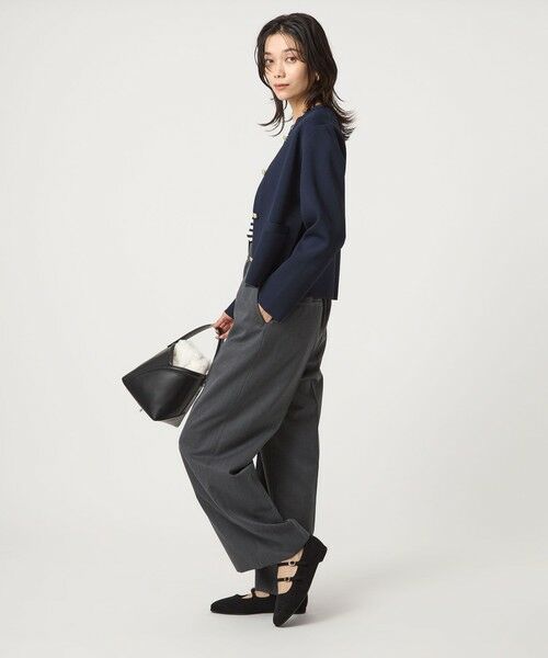 green label relaxing / グリーンレーベル リラクシング カーディガン・ボレロ | フォルム ゴールドカラーボタン ニット カーディガン ウォッシャブル | 詳細25