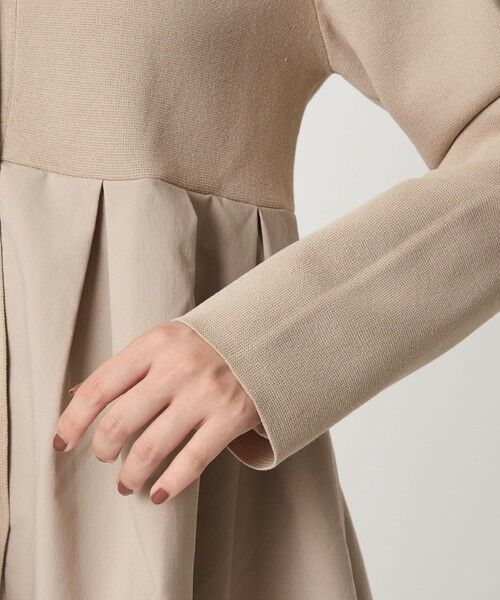 green label relaxing / グリーンレーベル リラクシング カーディガン・ボレロ | ドッキング ペプラム Vネック ニット カーディガン -ウォッシャブル- | 詳細14