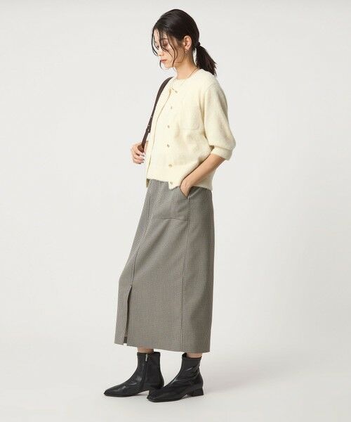 green label relaxing / グリーンレーベル リラクシング カーディガン・ボレロ | フラッフフェザー ショートスリーブ ニット カーディガン -ウォッシャブル- | 詳細3