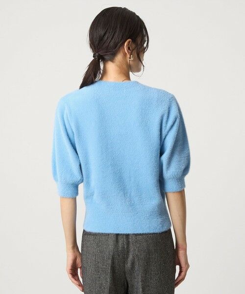 green label relaxing / グリーンレーベル リラクシング カーディガン・ボレロ | フラッフフェザー ショートスリーブ ニット カーディガン -ウォッシャブル- | 詳細27