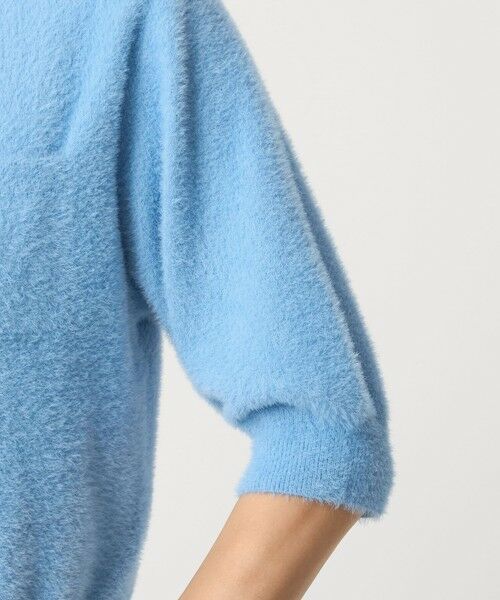 green label relaxing / グリーンレーベル リラクシング カーディガン・ボレロ | フラッフフェザー ショートスリーブ ニット カーディガン -ウォッシャブル- | 詳細29