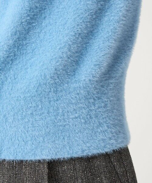 green label relaxing / グリーンレーベル リラクシング カーディガン・ボレロ | フラッフフェザー ショートスリーブ ニット カーディガン -ウォッシャブル- | 詳細30