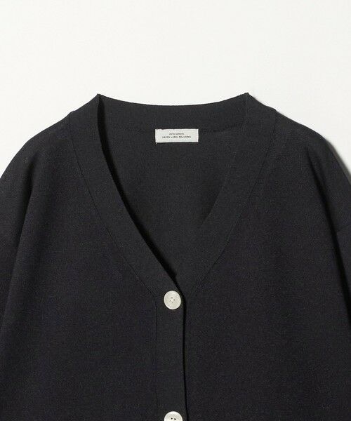 green label relaxing / グリーンレーベル リラクシング カーディガン・ボレロ | ブライトフォルム Vネック ニット カーディガン | 詳細7