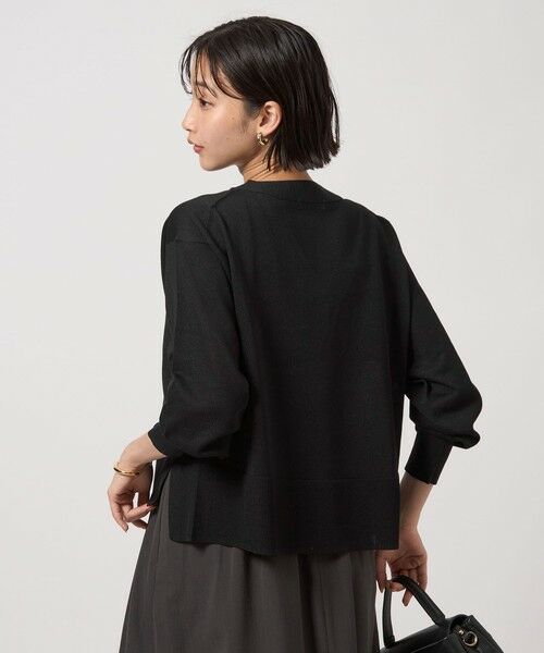 green label relaxing / グリーンレーベル リラクシング カーディガン・ボレロ | ブライトフォルム Vネック ニット カーディガン | 詳細1