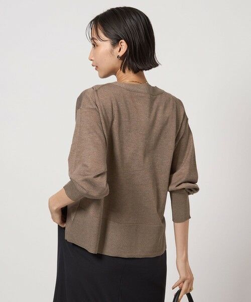 green label relaxing / グリーンレーベル リラクシング カーディガン・ボレロ | ブライトフォルム Vネック ニット カーディガン | 詳細16