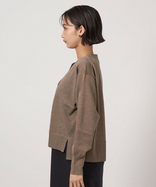 green label relaxing / グリーンレーベル リラクシング カーディガン・ボレロ | ブライトフォルム Vネック ニット カーディガン | 詳細20