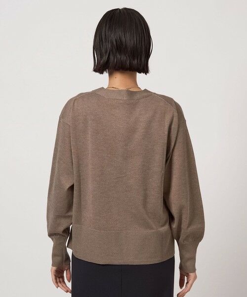 green label relaxing / グリーンレーベル リラクシング カーディガン・ボレロ | ブライトフォルム Vネック ニット カーディガン | 詳細21