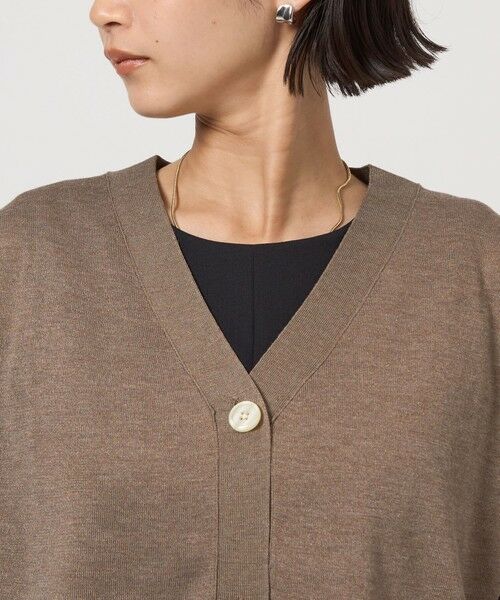 green label relaxing / グリーンレーベル リラクシング カーディガン・ボレロ | ブライトフォルム Vネック ニット カーディガン | 詳細22