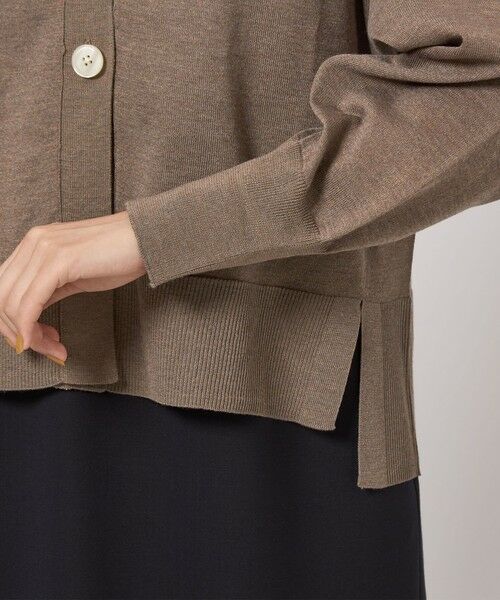 green label relaxing / グリーンレーベル リラクシング カーディガン・ボレロ | ブライトフォルム Vネック ニット カーディガン | 詳細23