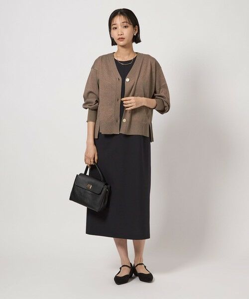 green label relaxing / グリーンレーベル リラクシング カーディガン・ボレロ | ブライトフォルム Vネック ニット カーディガン | 詳細17