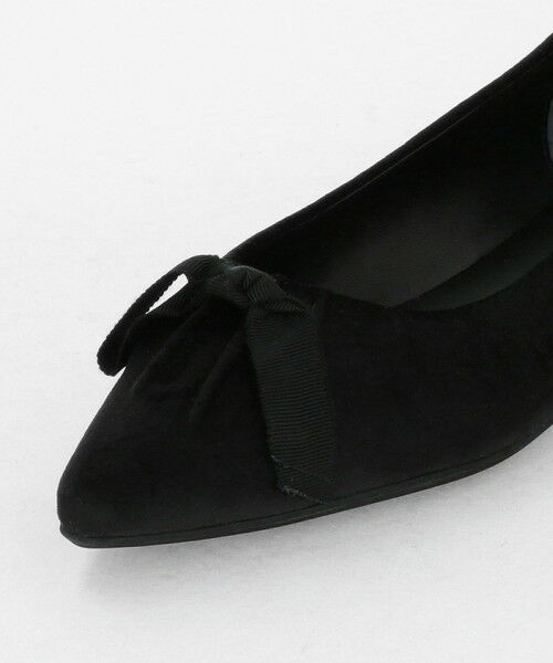 green label relaxing / グリーンレーベル リラクシング パンプス | ポインテッド タックリボン フラットシューズ 撥水 | 詳細5