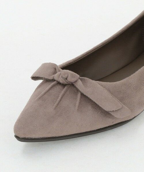 green label relaxing / グリーンレーベル リラクシング パンプス | ポインテッド タックリボン フラットシューズ 撥水 | 詳細16